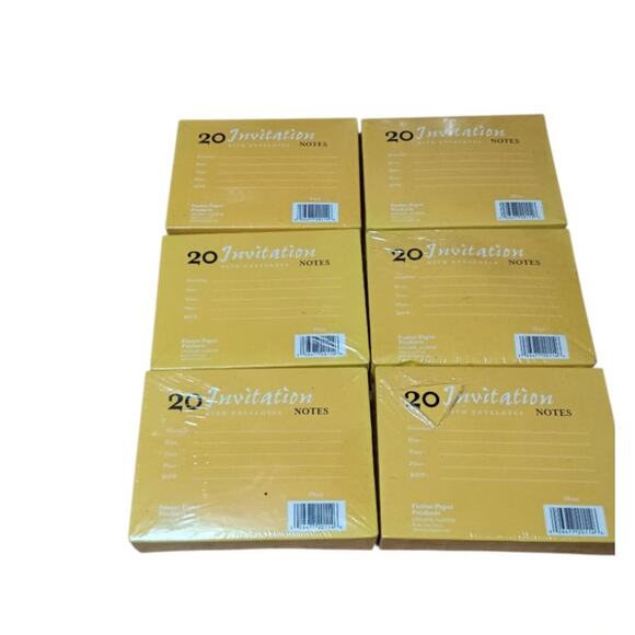 Fantus Paper Products Its A Celebration Invitation Greeting Card Notes Lot of 6 - Picture 2 of 3